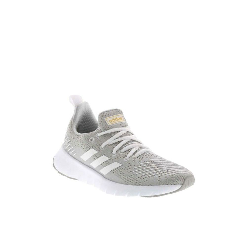 ADIDAS ASWEEGO Gray Yellow Tennis Shoes Sz…
